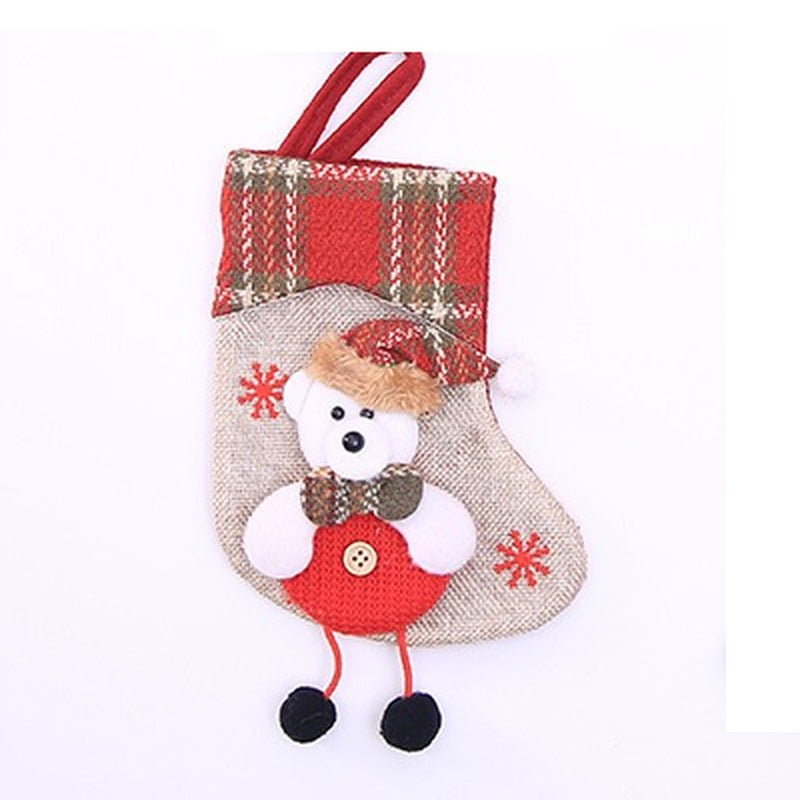 Christmas stocking ornament, Bear design