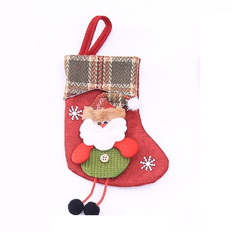 Christmas stocking ornament, Santa design