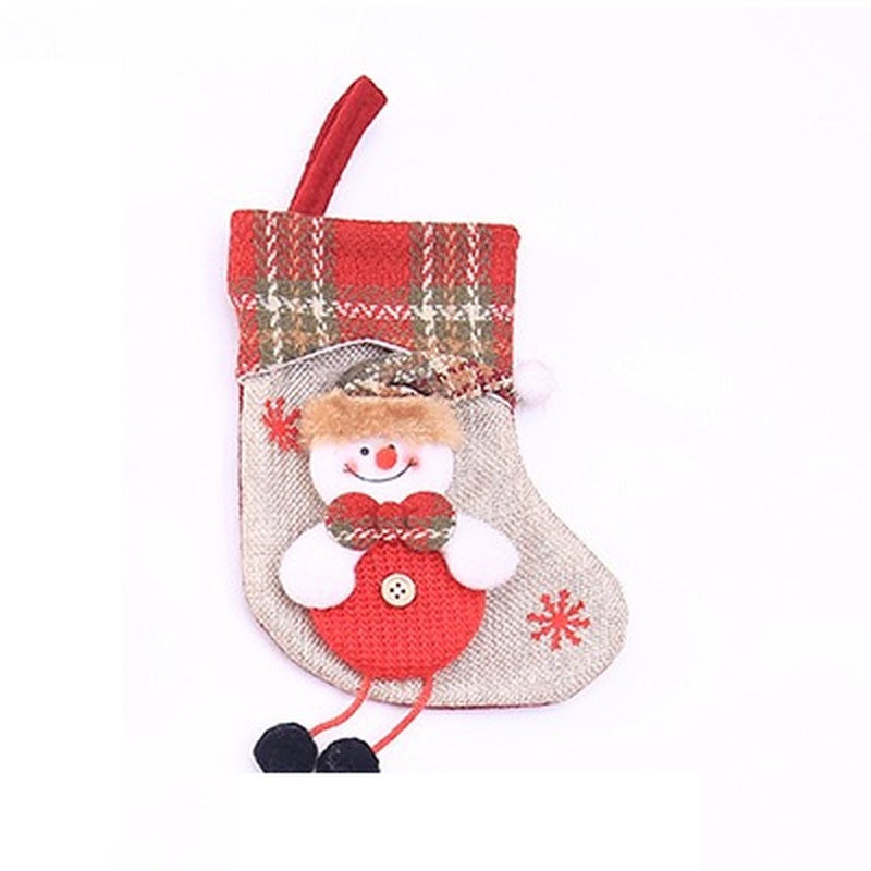 Christmas stocking ornament, Snowman design